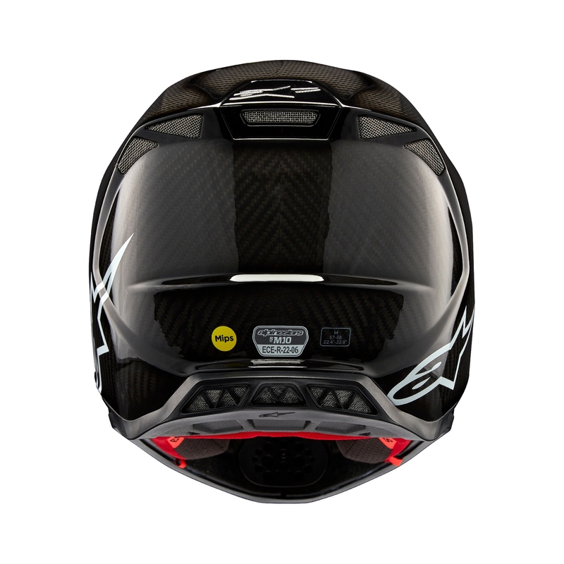 Alpinestars Supertech S-M10 Solid Gloss Carbon Motokross kiiver