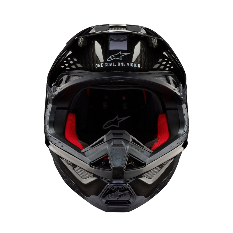 Alpinestars Supertech S-M10 Solid Gloss Carbon Motokross kiiver