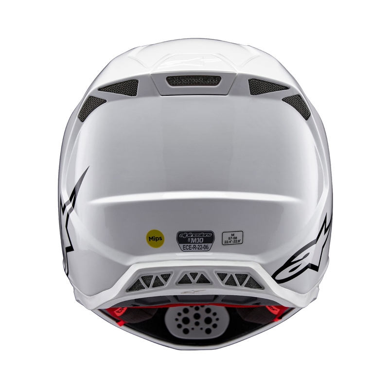 Alpinestars Supertech S-M10 Solid White Motokross kiiver