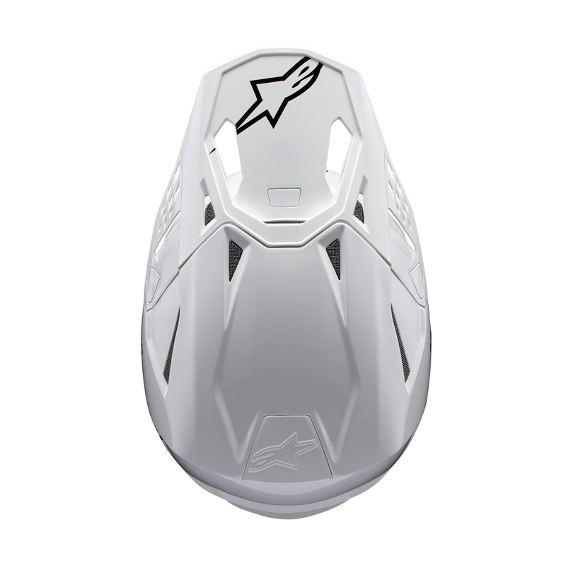 Alpinestars Supertech S-M10 Solid White Motokross kiiver
