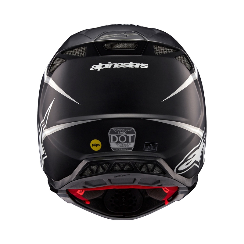 Alpinestars Supertech S-M10 Ampress motokrossikiiver matt must ja valge