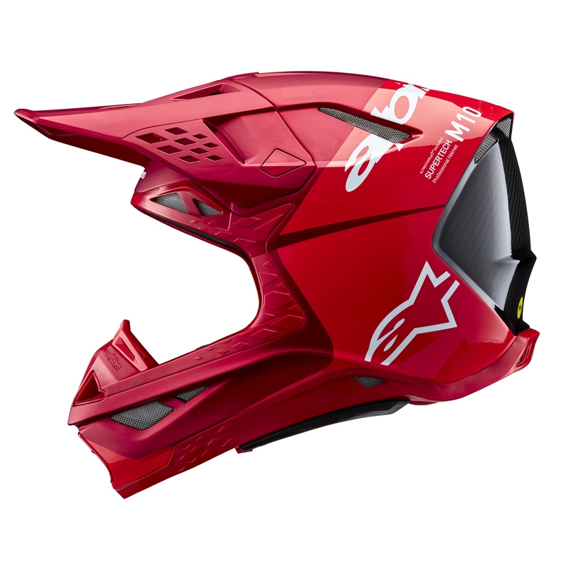Alpinestars Supertech S-M10 Flood motokrossikiiver matt fluo punane