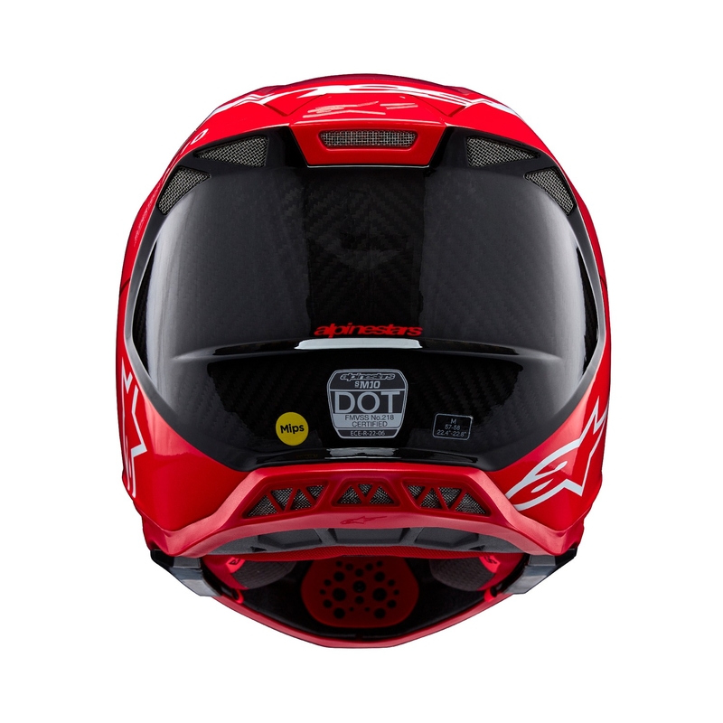 Alpinestars Supertech S-M10 Flood motokrossikiiver matt fluo punane