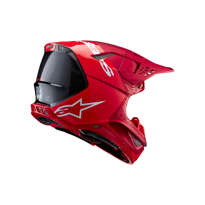 Alpinestars Supertech S-M10 Flood motokrossikiiver matt fluo punane