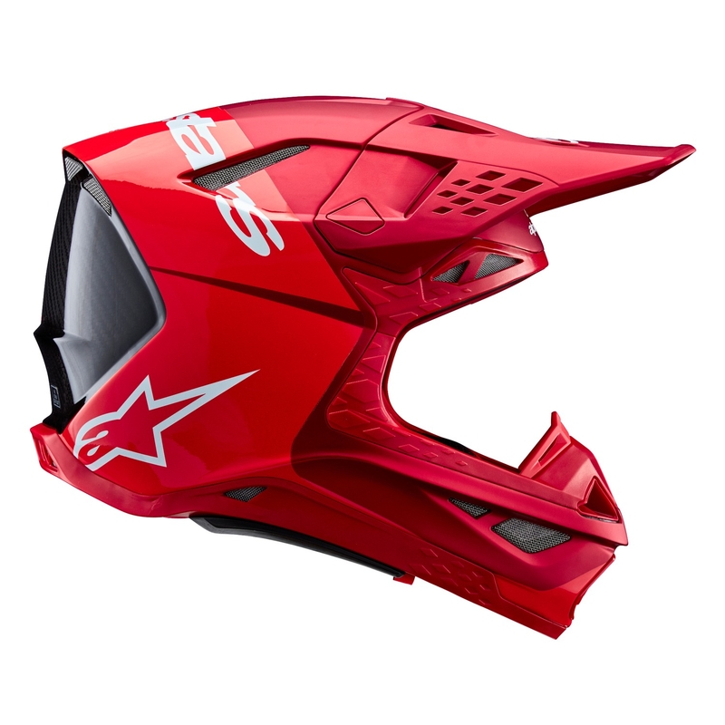 Alpinestars Supertech S-M10 Flood motokrossikiiver matt fluo punane