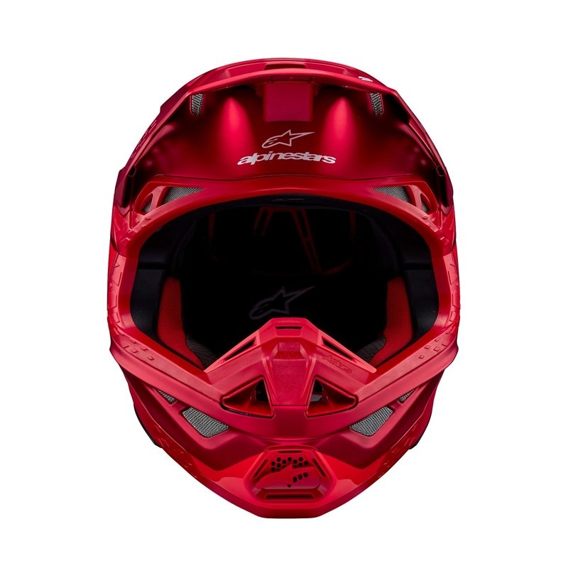 Alpinestars Supertech S-M10 Flood motokrossikiiver matt fluo punane
