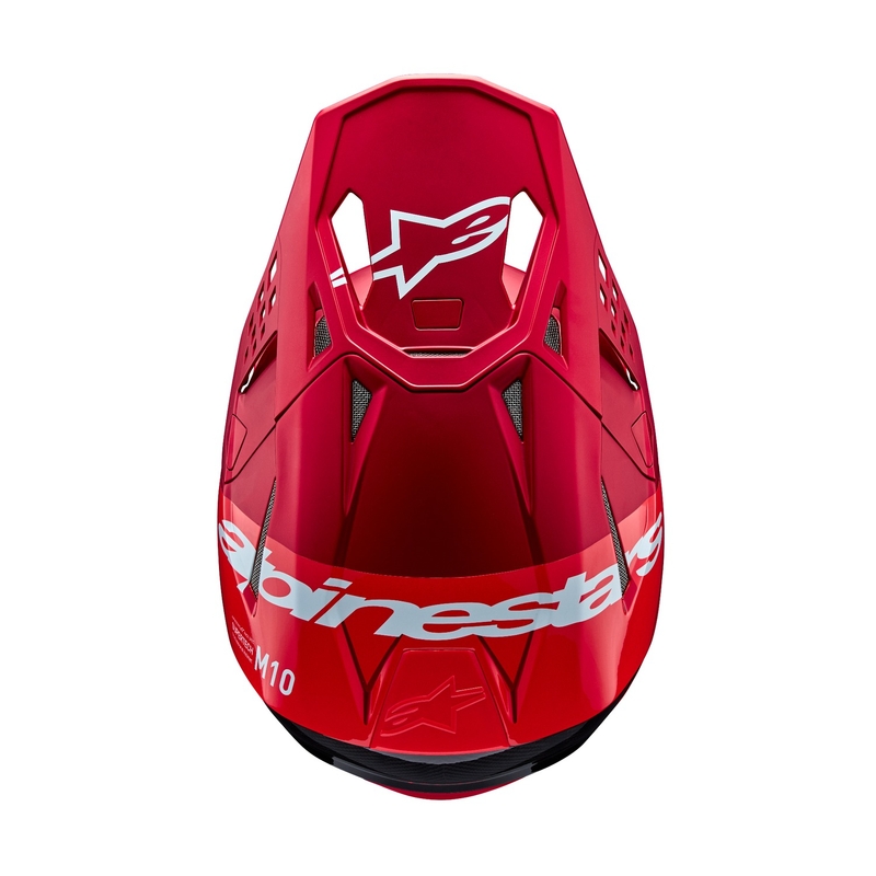 Alpinestars Supertech S-M10 Flood motokrossikiiver matt fluo punane