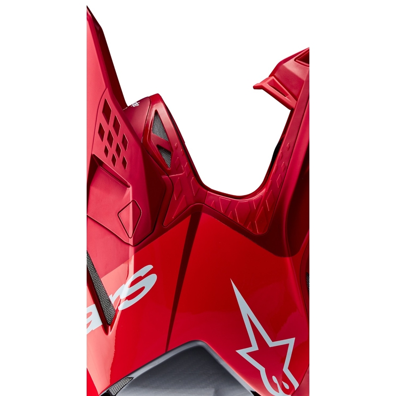 Alpinestars Supertech S-M10 Flood motokrossikiiver matt fluo punane