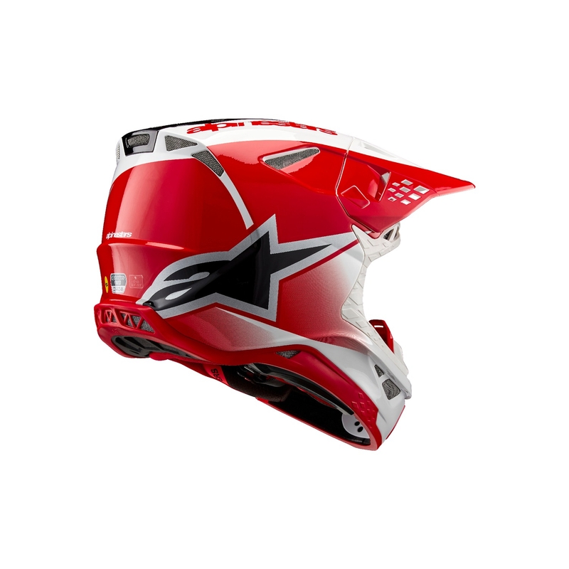 Alpinestars Supertech S-M10 Unite motokrossikiiver punane ja valge
