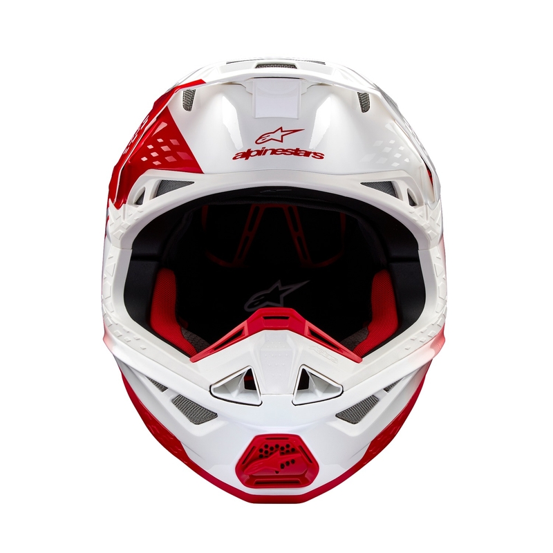 Alpinestars Supertech S-M10 Unite motokrossikiiver punane ja valge