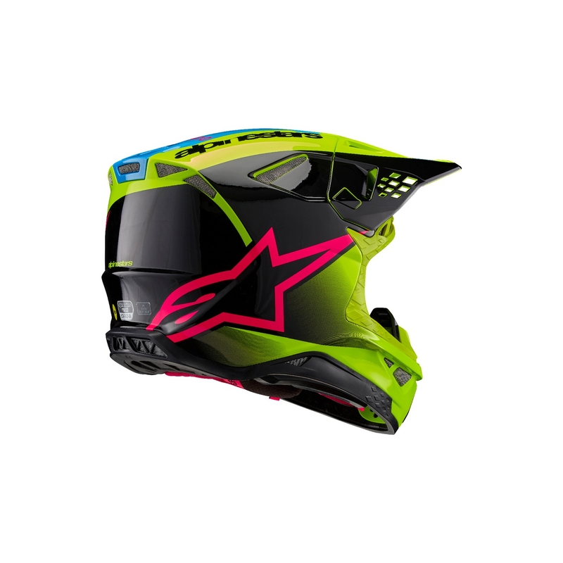 Alpinestars Supertech S-M10 Unite fluo kollane-must-roosa motokrossikiiver