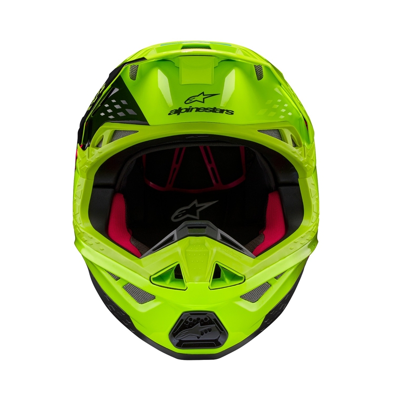 Alpinestars Supertech S-M10 Unite fluo kollane-must-roosa motokrossikiiver