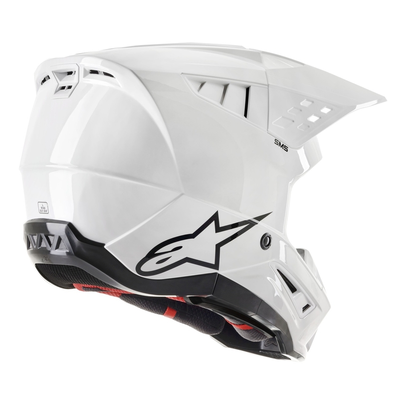 Alpinestars S-M5 Solid Motokross kiiver valge