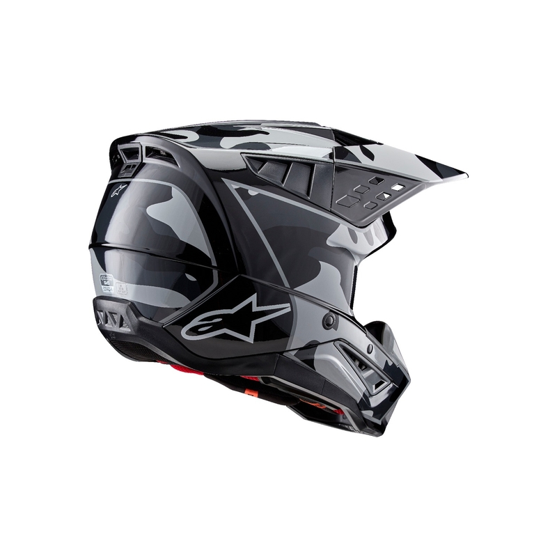 Alpinestars S-M5 Rover 2 motokrossikiiver must ja hõbedane