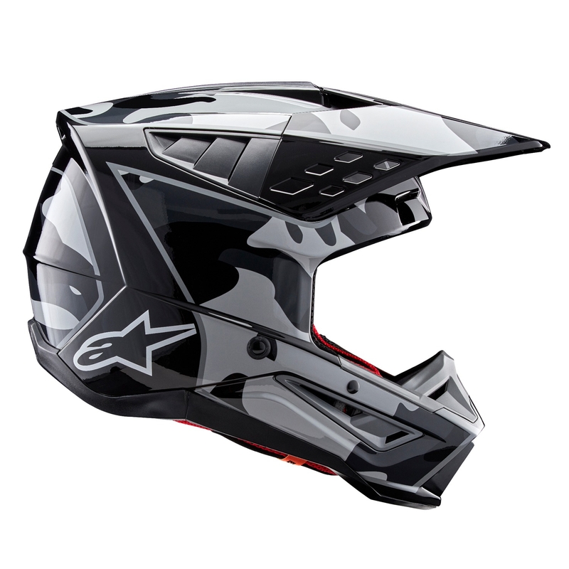 Alpinestars S-M5 Rover 2 motokrossikiiver must ja hõbedane