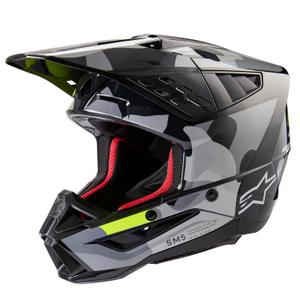 Alpinestars S-M5 Rover 2 motokrossikiiver tumehall-fluo kollane
