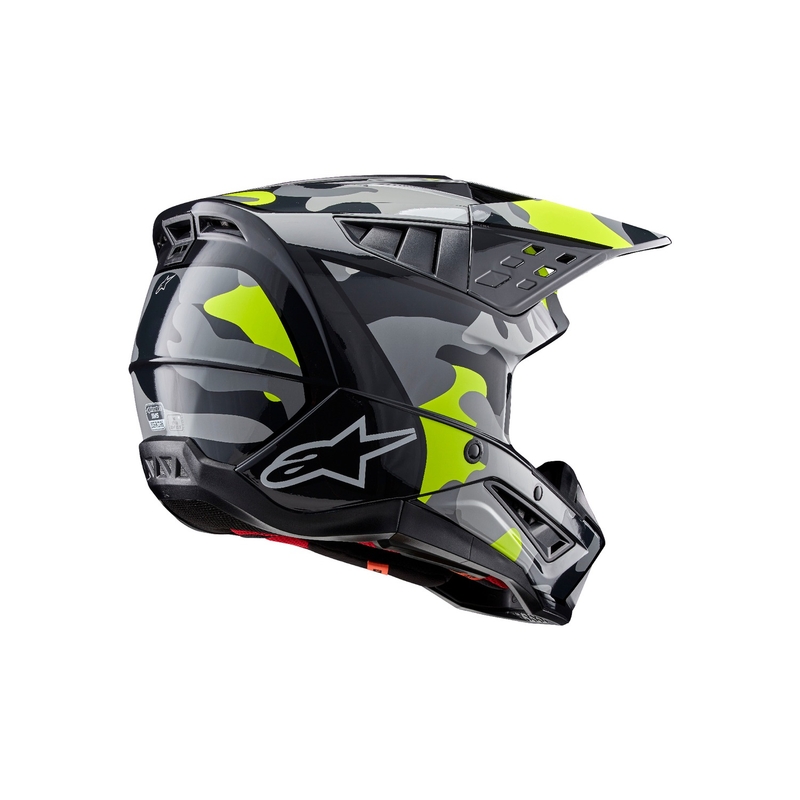 Alpinestars S-M5 Rover 2 motokrossikiiver tumehall-fluo kollane