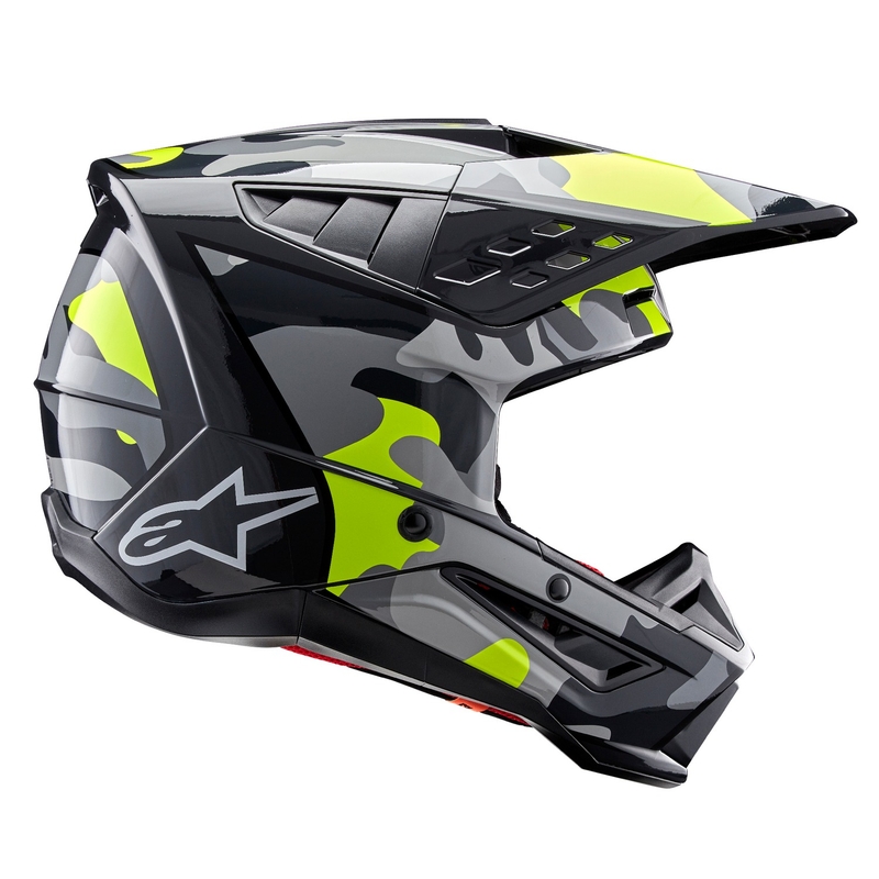 Alpinestars S-M5 Rover 2 motokrossikiiver tumehall-fluo kollane
