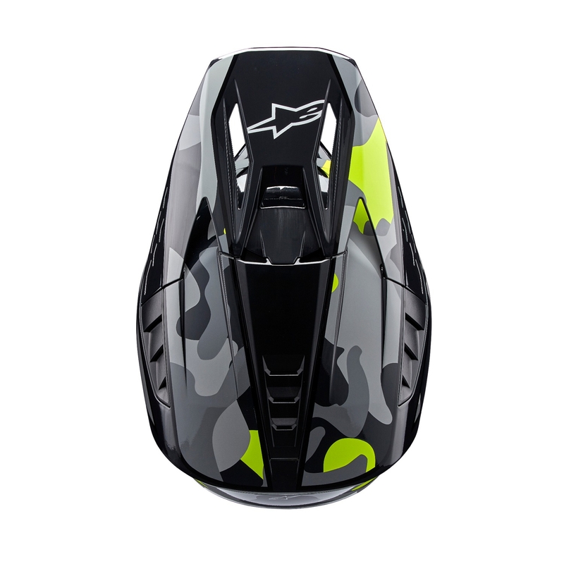 Alpinestars S-M5 Rover 2 motokrossikiiver tumehall-fluo kollane