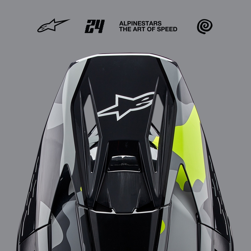 Alpinestars S-M5 Rover 2 motokrossikiiver tumehall-fluo kollane
