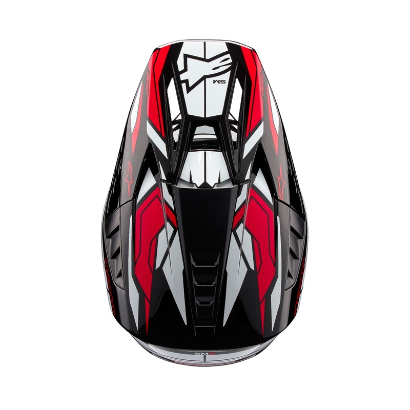 Alpinestars S-M5 Action 2 must-valge-fluoripunane motokrossikiiver