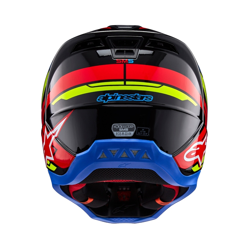 Alpinestars S-M5 Action 2 fluo kollane-fluo punane motokrossikiiver