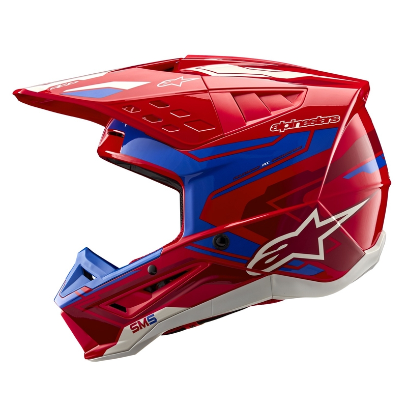 Alpinestars S-M5 Action 2 fluo punane-sinine motokrossikiiver