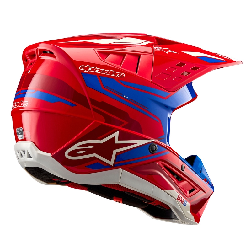 Alpinestars S-M5 Action 2 fluo punane-sinine motokrossikiiver