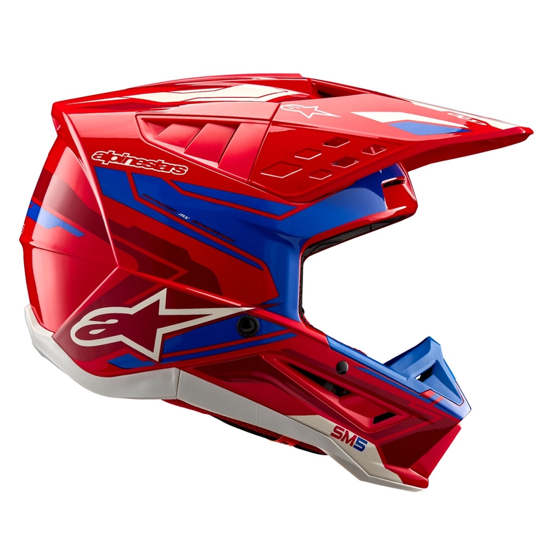 Alpinestars S-M5 Action 2 fluo punane-sinine motokrossikiiver