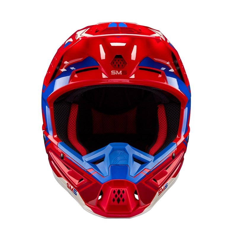 Alpinestars S-M5 Action 2 fluo punane-sinine motokrossikiiver