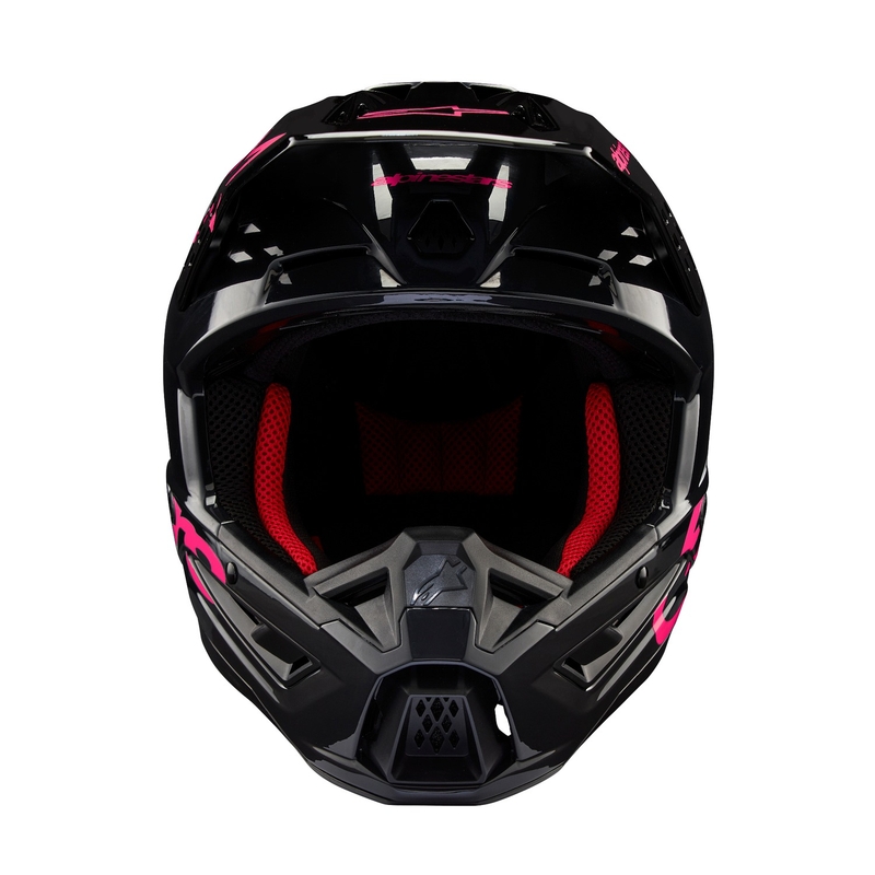 Alpinestars S-M5 Corp motokrossikiiver must ja roosa