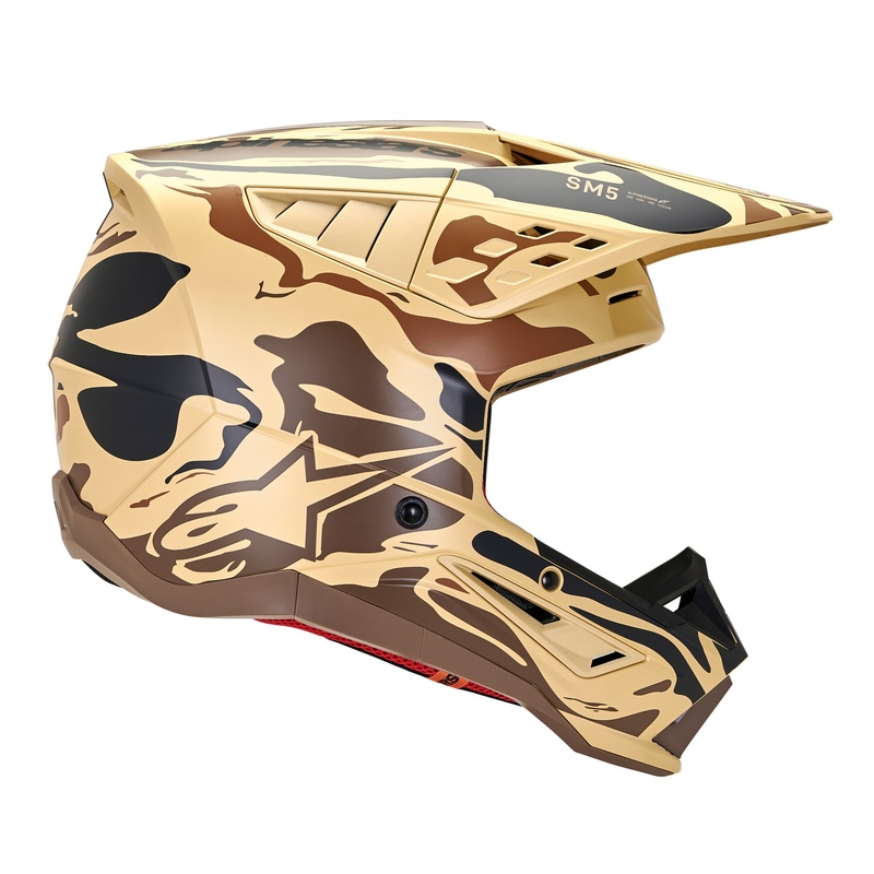 Alpinestars S-M5 Mineral motokrossikiiver matt tumepruun kamo