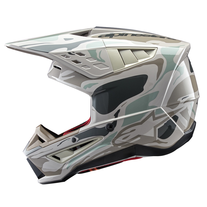 Alpinestars S-M5 Mineral hallikas-roheline motokrossikiiver