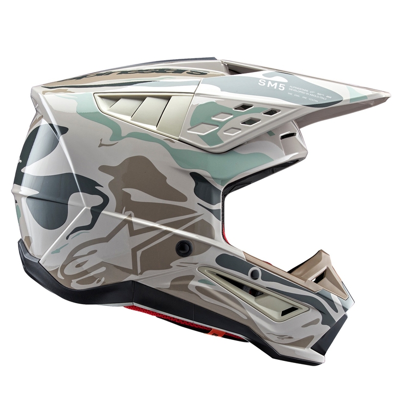 Alpinestars S-M5 Mineral hallikas-roheline motokrossikiiver