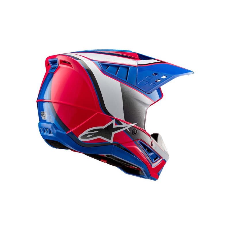 Alpinestars S-M5 Sail motokrossikiiver valge-mustvalge-sinine