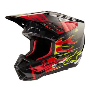 Alpinestars S-M5 Rash hall-fluo punane motokrossikiiver