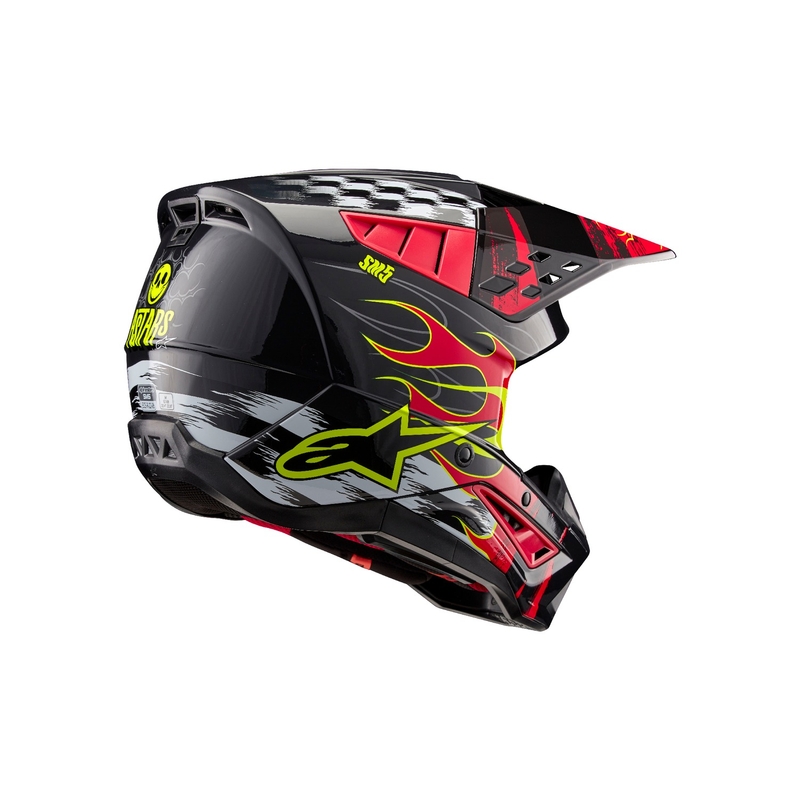 Alpinestars S-M5 Rash hall-fluo punane motokrossikiiver