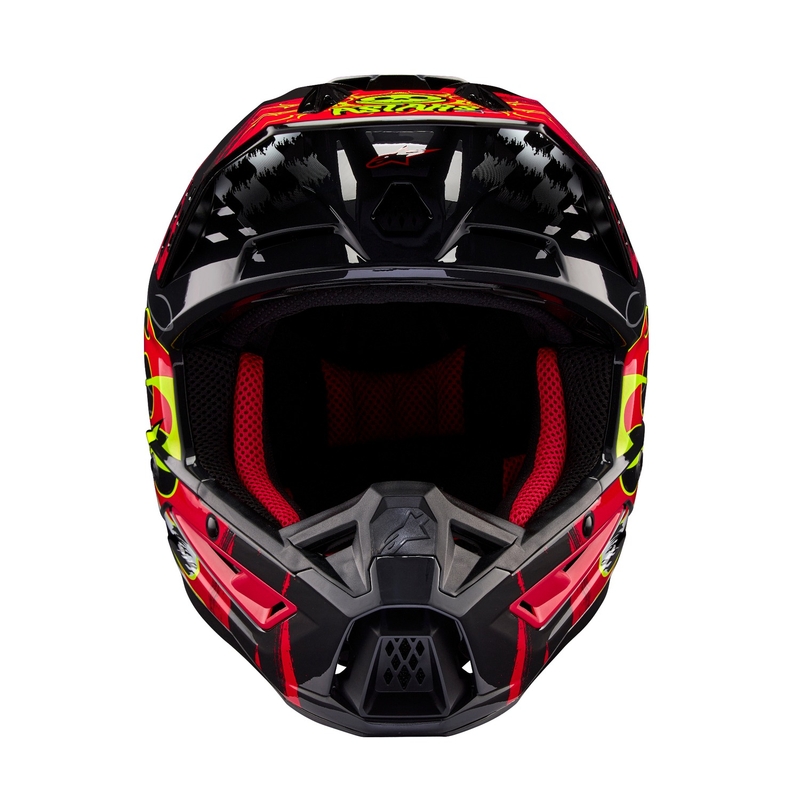 Alpinestars S-M5 Rash hall-fluo punane motokrossikiiver