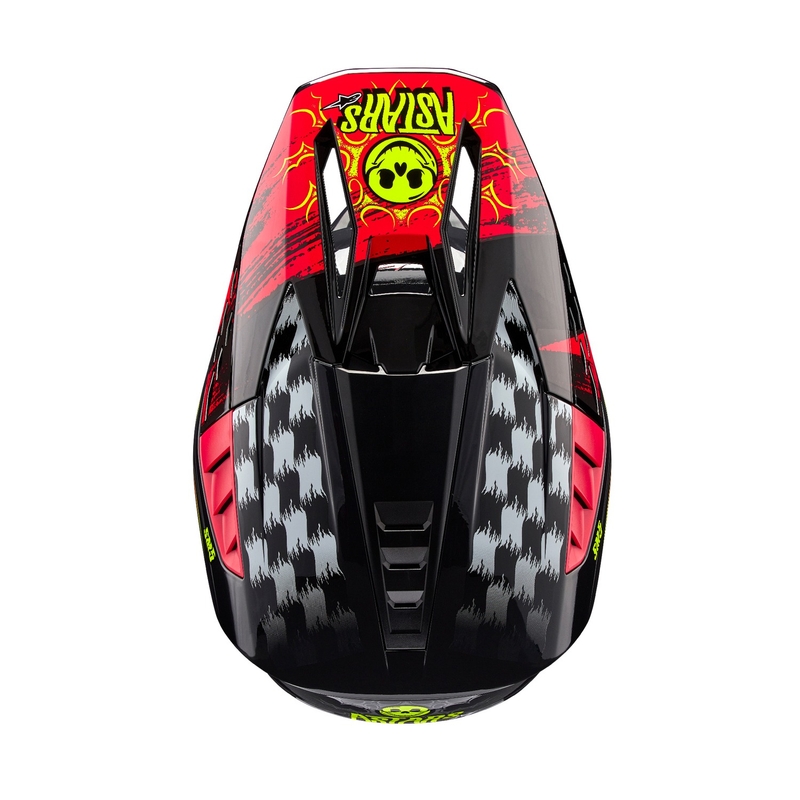 Alpinestars S-M5 Rash hall-fluo punane motokrossikiiver