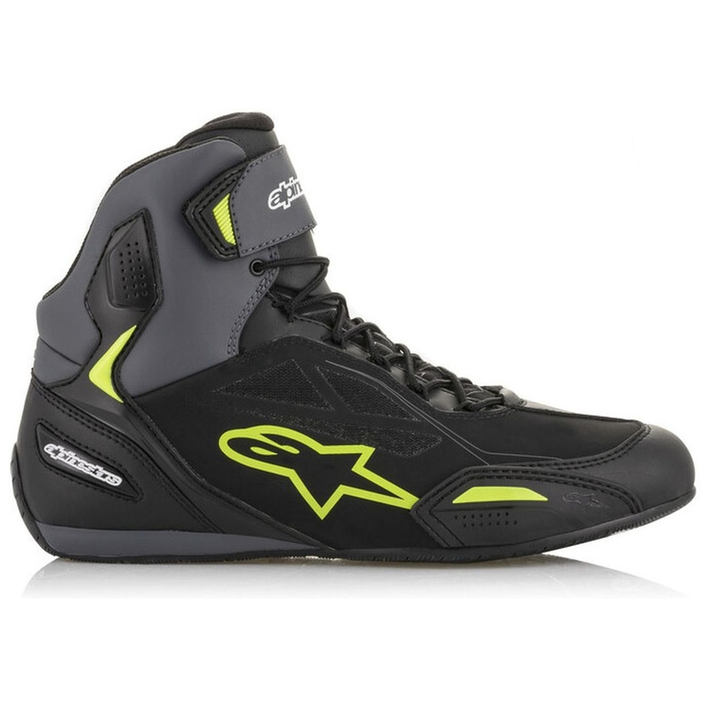 Alpinestars Faster-3 Drystar must-hall-fluo kollane mootorratta saapad