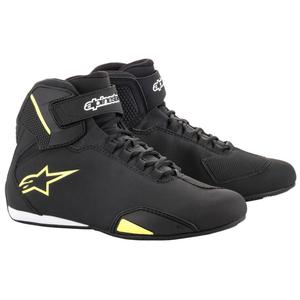 Alpinestars Sector Black-Fluo Yellow mootorratta saapad
