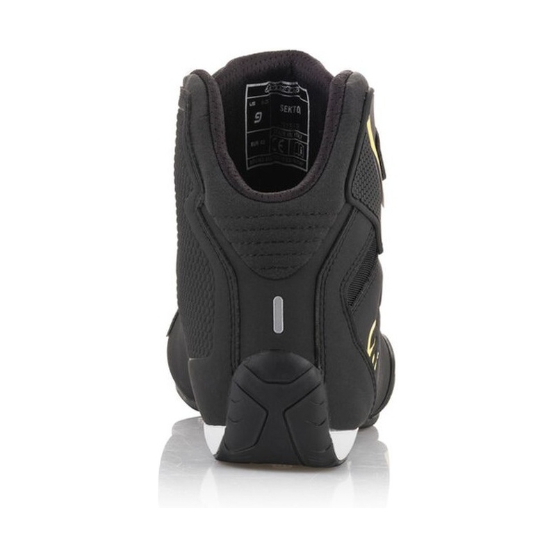 Alpinestars Sector Black-Fluo Yellow mootorratta saapad