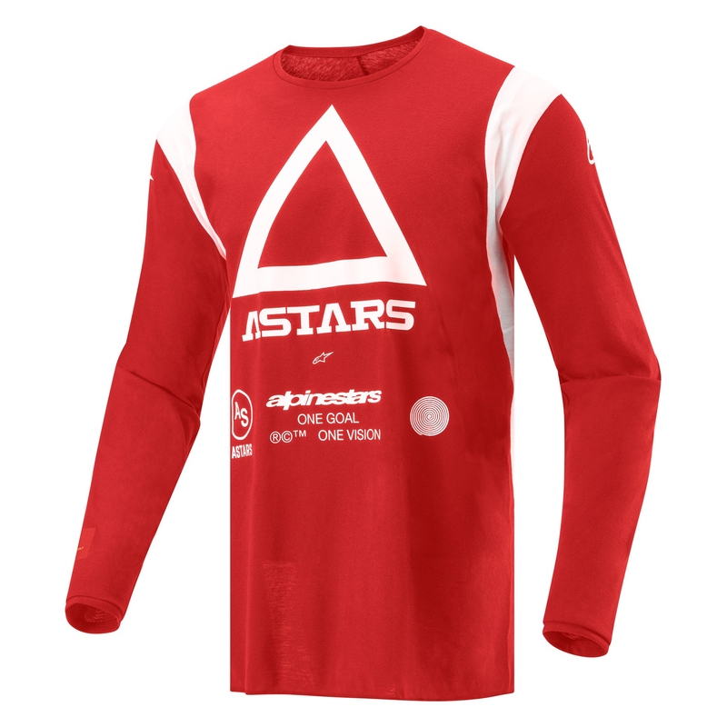 Alpinestars Techdura fluo punane motokrossitrikoo