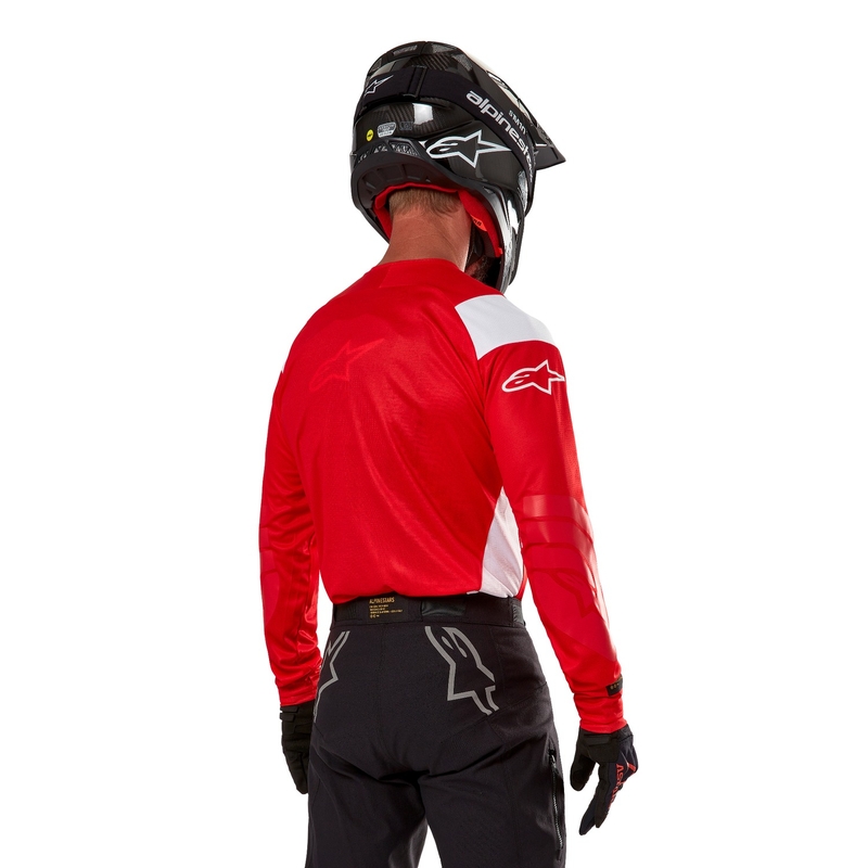 Alpinestars Techdura fluo punane motokrossitrikoo