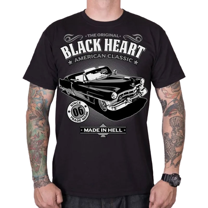 T-särk Black Heart Cadillac must