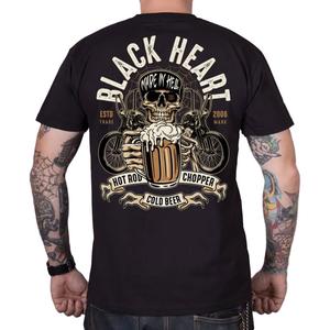 T-särk Black Heart Beer Biker must