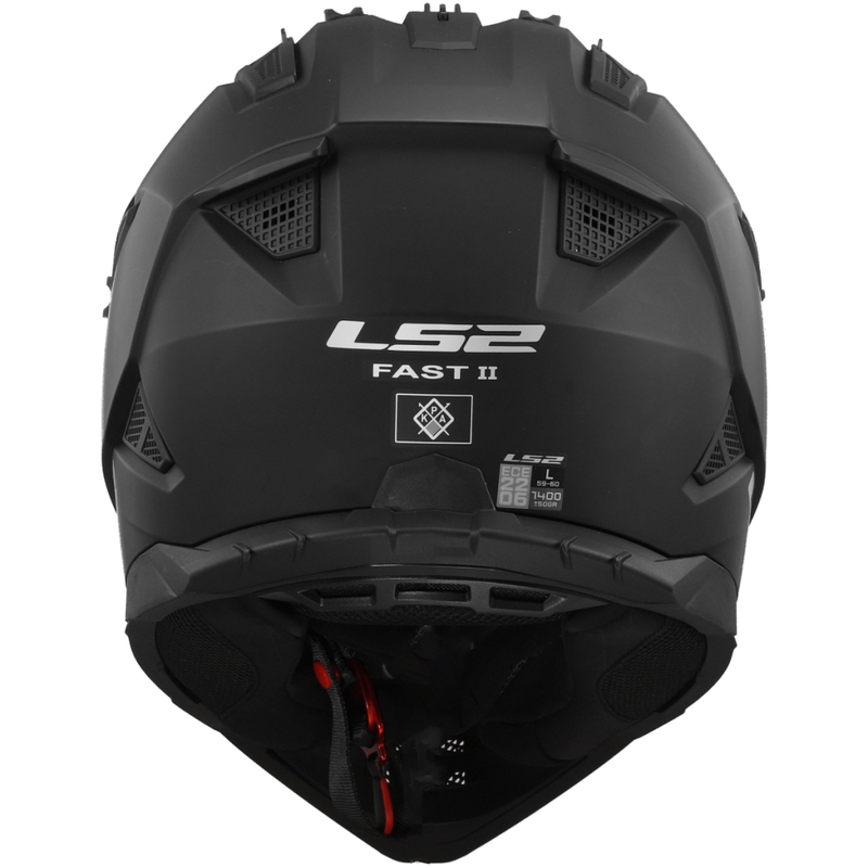 Motokross kiiver LS2 MX708 Fast II Solid Matte Black