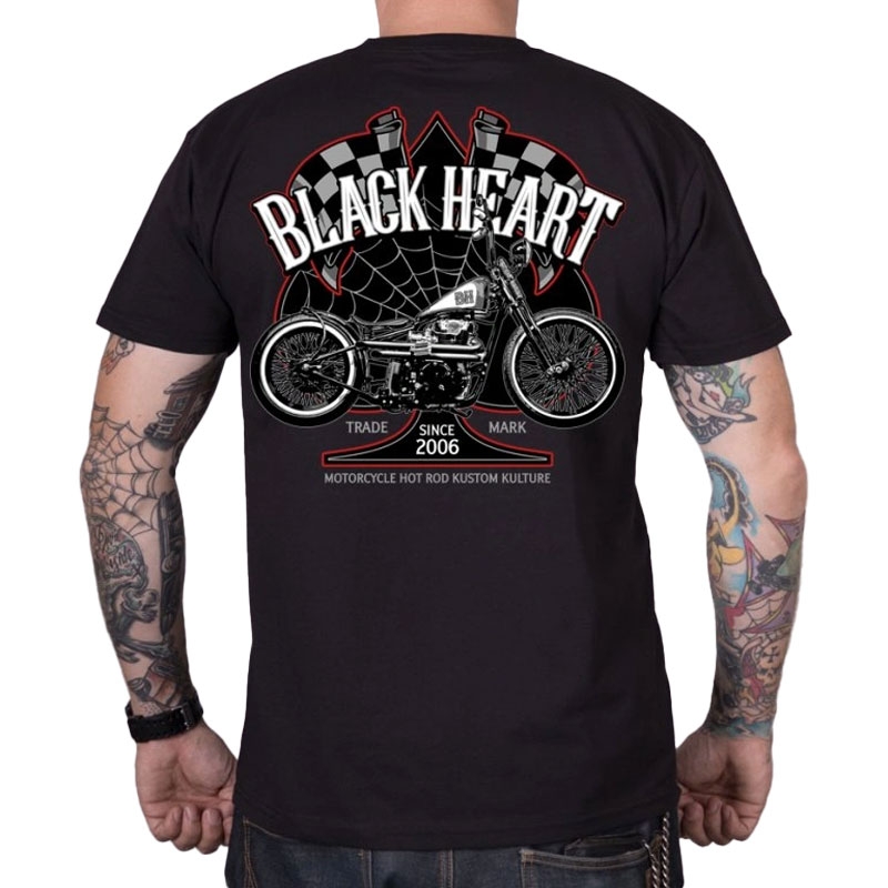 T-särk Black Heart Chopper Race must
