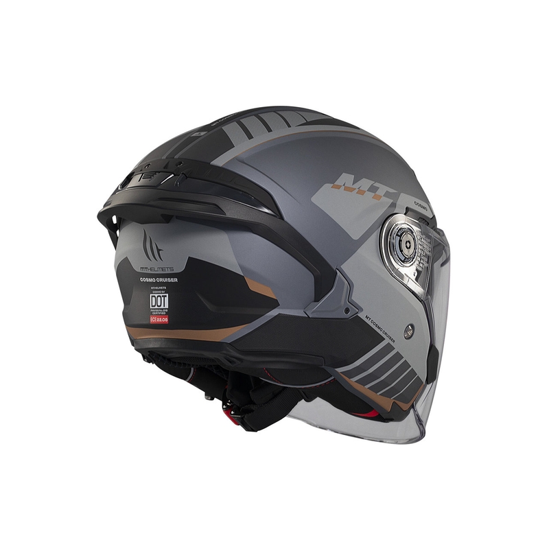 MT Cosmo SV Cruiser avatud kiiver matt hall-must