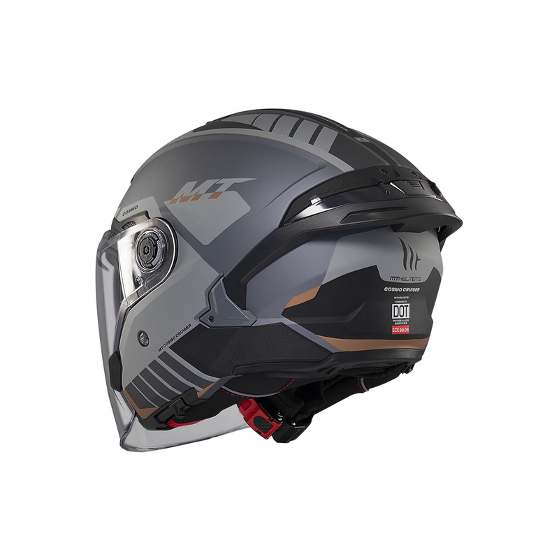 MT Cosmo SV Cruiser avatud kiiver matt hall-must